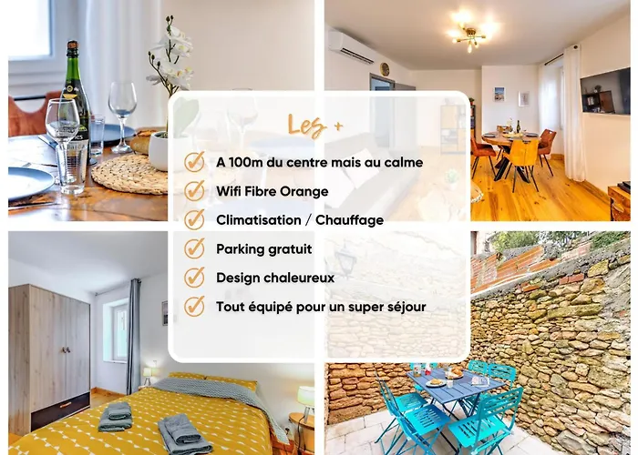 Apartman Grand T3, Climatise, Calme, Centre Ville, Parking, 