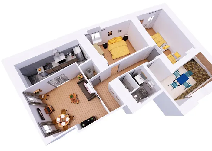 Grand T3, Climatise, Calme, Centre Ville, Parking, 