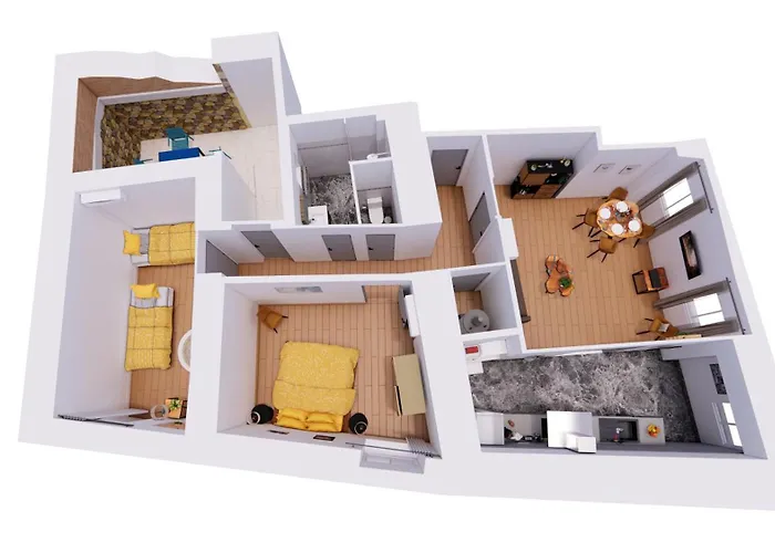 Grand T3, Climatise, Calme, Centre Ville, Parking, 